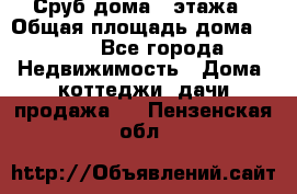 Сруб дома 2 этажа › Общая площадь дома ­ 200 - Все города Недвижимость » Дома, коттеджи, дачи продажа   . Пензенская обл.